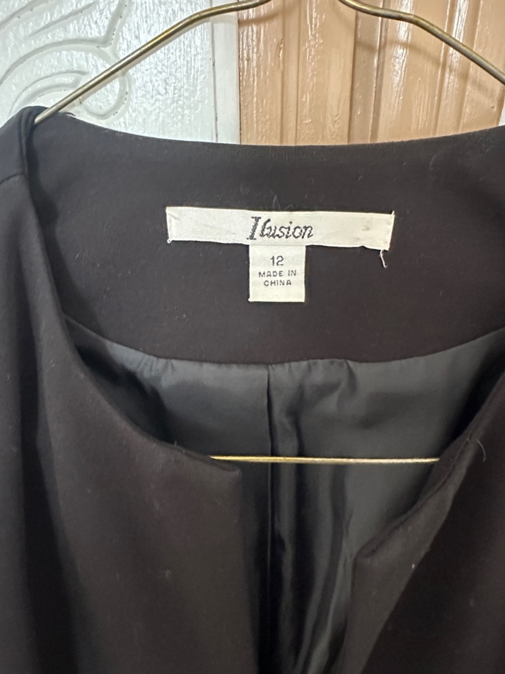 Black Open-Front Blazer Jacket - Picture 2 of 8